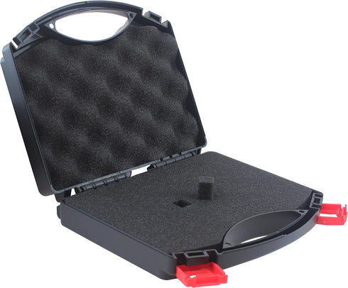 Small Hard Carrying Case with Pluck Foam Interior for Pistol, GoPro, Camera, and More - Outer Size 9 x 7.7 x 2.2 Inches, Black...