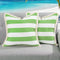 Outdoor Throw Pillow Covers 18×18 Inch, Waterproof Square Throw Pillow Cases with Fringe, Striped Decorative Outdoor Cushion Covers for Garden, Pa...