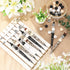 12 Set Plastic Beadable Pens Assorted Wood Crystal Spacer Round Beads Black Ink Ballpoint Pen DIY Pen Set for Women Kids Gifts School Office Suppl...