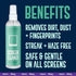 | Powered by Nano Magic Screen Cleaner 6oz Spray Bottle | Optical Grade Solution, Streak-Free Shine | Electronic Wipes Ideal for Touchscreen, Phon...