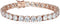 Amazon Essentials Plated Sterling Silver Round Cut Cubic Zirconia Tennis Bracelet (previously Amazon Collection)...
