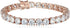 Amazon Essentials Plated Sterling Silver Round Cut Cubic Zirconia Tennis Bracelet (previously Amazon Collection)...