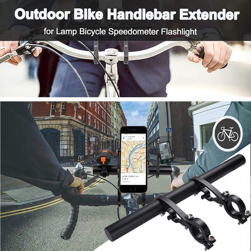 Yizhet Handlebar Extensions, Aluminum Alloy Bicycle Handlebar Extender for Holding Phone Mount Holder, Bicycle Speedometer, GPS(30cm)...
