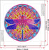 DIZAKIM Diamond Painting DIY 5D special shape rhinestone, flower bush dragonfly, part of diamond crystal diamond painting mandala set 11.8x11.8inc...