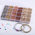PIPIDREAM 3000PCS Brown Clay Bead Bracelet Kit?Friendship Bracelet Making Kit with Gold Beads Clay Bead Bracelet Jewelry Making Kit...