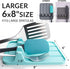 Silicone Spoon Rest for Multiple Utensils, Heat Resistant Utensil Rest with Drip Pad, BPA-free Spoon Rest for Kitchen Counter(Turquoise)...