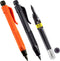 Rite in the Rain Heavy Duty Gravity-Fed Lead Holder Pencil, 5.6mm Dark (2B) Lead, Black and Orange Barrel, 2 Pack (No. 56-2)...