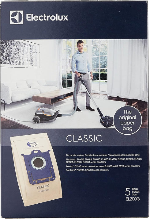 Electrolux HOMECARE Products EL200G s Classic Paper Vacuum Bag, 5, Brown...