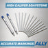 ALLY Tools Two Round Soapstone Holder with 14 Welding Quality Round Soapstone Pens Refills for Welders - Perfect for Making Removable Markings on ...