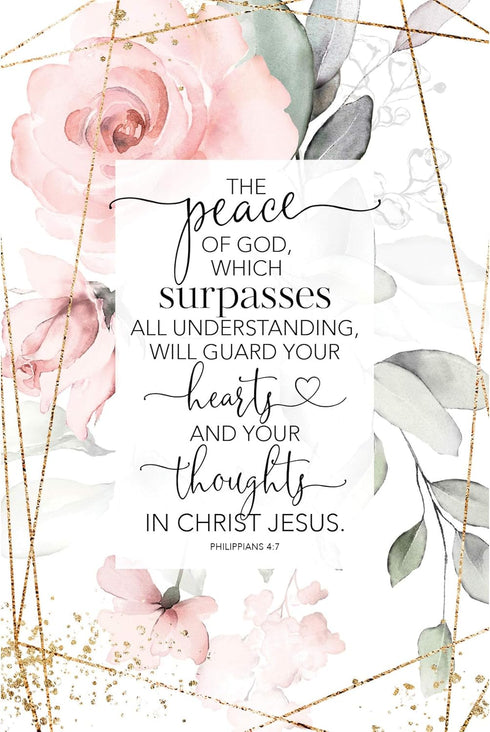 DEXSA Peace of God Wood Plaque - Made in the USA - 6 in x 9 in - Vertical Frame Wall & Tabletop Decoration | Easel & Hanging Hook | guard your hea...