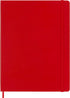 Moleskine Classic Notebook, Hard Cover, XL (7.5" x 9.5") Ruled/Lined, Scarlet Red, 192 Pages...