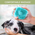 JASLAH 3 Sets with Comb, Pet Grooming Bath Brush Soft Silicone Bristle for Long Short Haired Dogs and Cats Shower, Bath Brush Soothing Massage Rub...