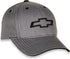 Heather Grey Chevrolet Bowtie Twill Hat with Adjustable Closure...