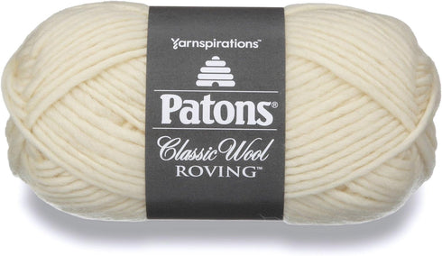 Patons Classic Wool Roving Yarn, 3.5 oz, Aran, 1 Ball......