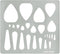 Aleks Melnyk No.205 Metal Stencil for Jewelry, Shape Earring Teardrops Cutouts Stencil, Lapidary Template for Cabochons, Tear Drop, Jewelry making...