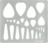 Aleks Melnyk No.205 Metal Stencil for Jewelry, Shape Earring Teardrops Cutouts Stencil, Lapidary Template for Cabochons, Tear Drop, Jewelry making...