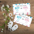 Gender Reveal Party Voting Cards, Baby Shower Game, 50 Cards, Pink and Blue, 3.5 x 2 Inches...