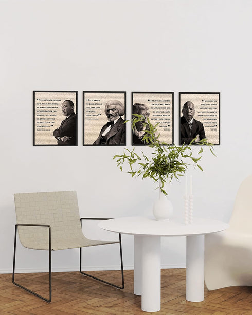HAUS AND HUES African American Wall Art Black History Posters for Classroom Black History Month Posters & African American Decor, Classroom Decora...