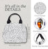 Steel Mill & Co Insulated Lunch Tote Bag for Women, Large Capacity Cooler Lunch Box, Cute Lunch Bag for Adults, Mini Cooler with Zipper Closure, P...