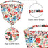 Lawie 15 Pack Large Solid Colorful Floral Bandana Headband Triangle Satin Silk Blank Plain Boho Hair Scarf Headbands Elastic Kerchief Neckerchief ...