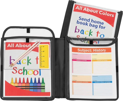 C-Line Homework Connector Folder, Black, 1/2" x 10 3/4" x 13"...