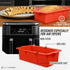 Air Fryer Silicone Loaf Pans for Ninja Foodi Dual Basket DZ201 8qt Baking Set, Non-Stick Cake Pan, Conversion Chart, Airfryer Bakeware for Double ...