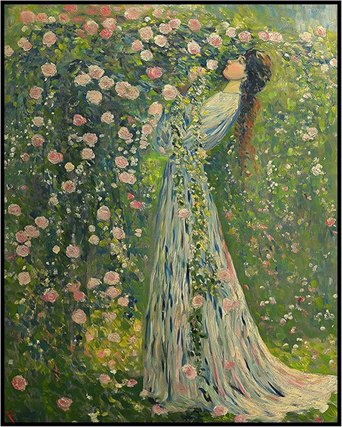 Posterizer 1 pcs-delicate vintage floral garden art-oil painting inspired 4-Collectibles & Fine Art-Retro Art-Gift for Men Women Entrepreneur Teen...