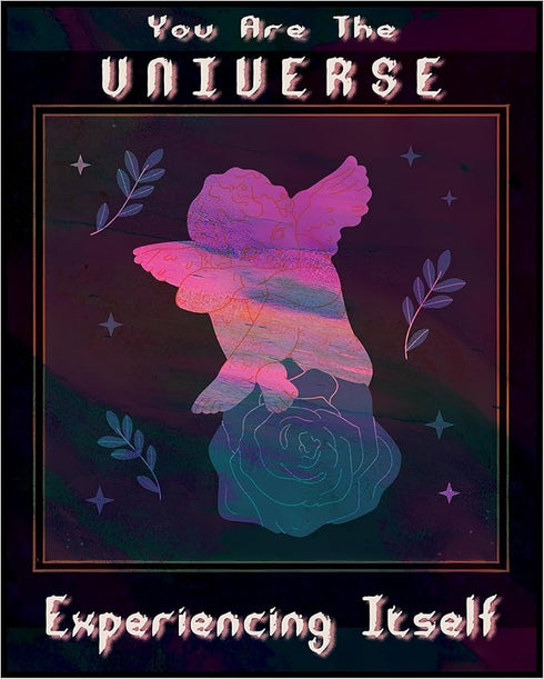 Posterizer 1 pcs-You are the universe-colorful aesthetic retro art-Abstract & Modern Art-Motivational & Inspirational Art-Living Room Bedroom Deco...