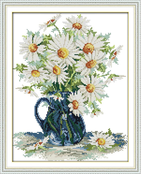 ITSTITCH Stamped Cross Stitch Kits for Beginners Full Range of Cross Stitching Preprinted Pattern for Kids or Adults, Embroidery Needlepoint Start...