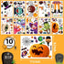 BAYLAY Halloween Window Clings - 10 Sheets Halloween Window StickersDouble Sided Halloween Window Decorations Hallween Window Clings for Class Hal...