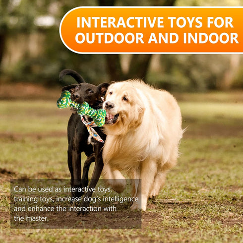 Dog Chew Toy for Aggressive Chewers Large Breed - Tough Durable Dog Toys for Medium/Large Dogs - Indestructible Natural Rubber Bone Toys for Teeth...