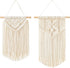 Mkono 2 Pcs Macrame Wall Hanging Boho Wall Art Decor Woven Chic Bohemian Room Decor for Bedroom Nursery Living Room Dorm Apartment, Small Size 13"...