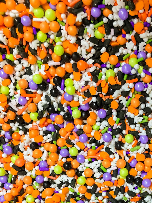 Ghost Bling Edible Ready to Use Confetti Halloween Sprinkles Toppings For Cake Cookie Cupcake Icecream Donuts 4oz...