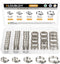45PCS Hose Clamp Assortment Kit - Stainless Steel Hose Clamps with Worm Gear, Adjustable 1/4'' to 1-1/8'' (6-29mm) for Plumbing, Automotive, and M...