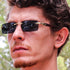 Elite Slim Rimless Rectangular Metal & Wood Art Aviator Sunglasses...