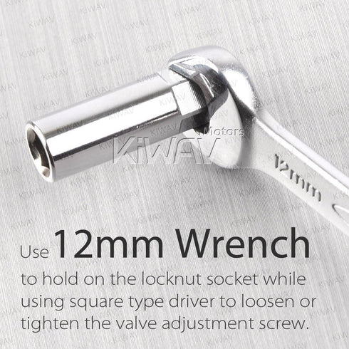 KiWAV Tappet Valve Adjustment Wrench Tool Set Timing Chrome Vanadium Steel...