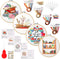 Unittype 4 Set Embroidery Kit for Adults Book Lovers, DIY Cross Stitch Kit with Bamboo Hoops, Needles, Threads, Instructions...