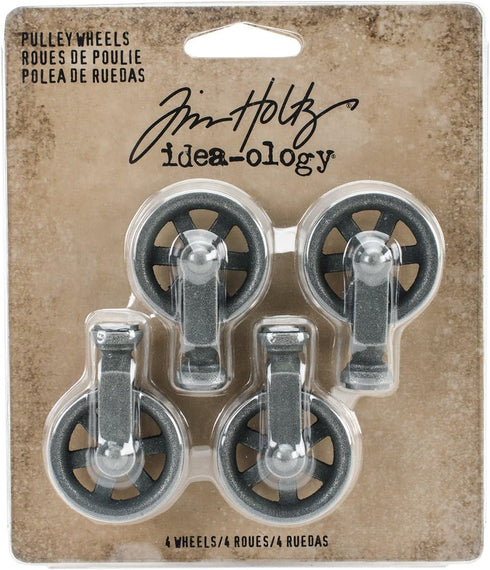 Tim Holtz Idea-Ology Mini Pulley Wheels TH Ideaology Small...