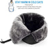 mysuntown Winter Hats for Women Men Trapper Ushanka Hat with Ear Flaps Warm Russian Bomber Hats for Cold Weather...