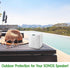 Pair (2) White Heavy Duty Outdoor Sonos Speaker Covers - Dust, Water & UV Protection for Your Sonos Play:1, Sonos One & Sonos One SL Speakers - Fi...