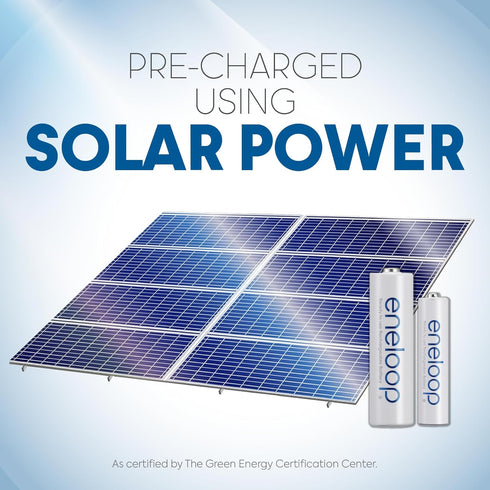 Eneloop Panasonic BK-4MCCA4BA AAA 2100 Cycle Ni-MH Pre-Charged Rechargeable Batteries, 4-Battery Pack...