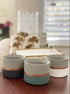 Assorted Nordic Cement Succulent Pots 3.5" Planters with Drainage | 3 Pack...