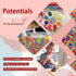 AIXPROBEAD Bracelet Making Kit - 24 Colors Pony Beads Set, Friendship Bracelet Craft Kit with Beads for Bracelet and Jewelry Design for Girls and ...