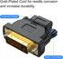 DVI to HDMI Adapter 2-Pack, Bidirectional Female HDMI to DVI-D(24+1) Male Adapter with Gold-Plated for Computer, Monitor, Projector, TV, PS3/4/5 N...
