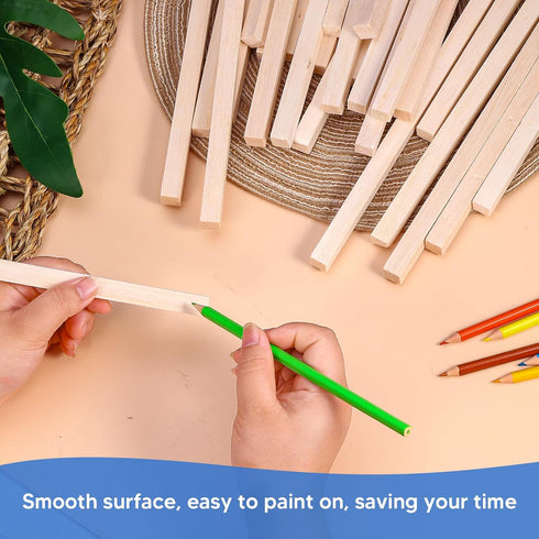 30 Pieces Balsa Wood Sticks 1/2 x 1/2 x 12 Inch Wood Strips Balsa Square Wooden Dowels Hardwood Unfinished Wood Sticks for Crafts DIY Projects Mod...