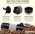 2in1 Travel French Press Coffee Maker, Portable 11.8 oz Tumbler Coffee French Press for Ground Coffee & Tea Leaves; Iced Coffee, Cold Brew Tea, Co...