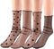 BESTOYARD 4 Pairs Women Ankle High Socks Sheer Slouch Socks Transparent Lace Socks, Black, Medium...