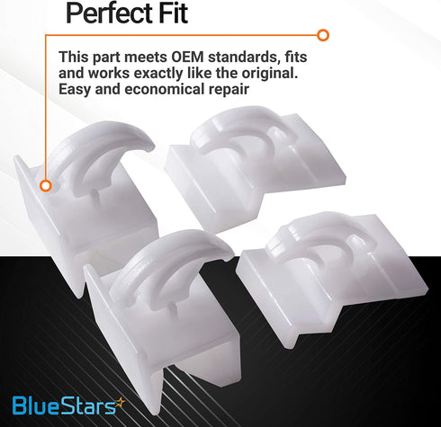 2 Packs 3051162 & 3051163 Range Oven Front and Rear Drawer Glide Replacement Kit by BlueStars - Exact Fit for Electrolux and Frigidaire Ranges - Replaces AP2121517 PS434226 PS434227