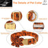 Halloween Dog Collars for Small Dog with Flower Tie,Fall Black Spider Dog Collar with Safety Metal Buckle Adjustable Puppy Collars for Medium Larg...