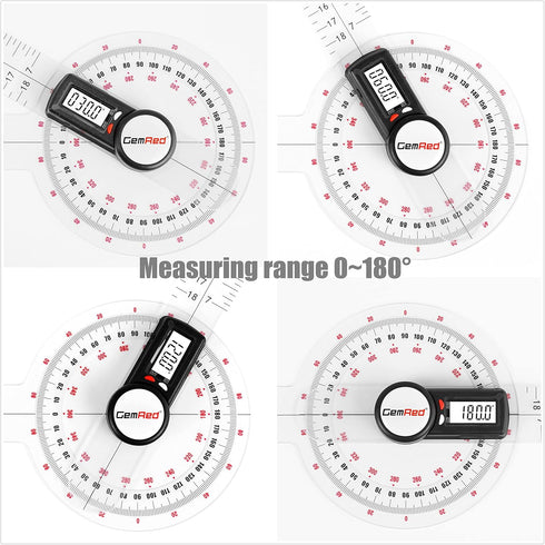 GemRed 12" Digital Goniometer for Joint Range of Motion ROM Measurement(GR311 New Version)...